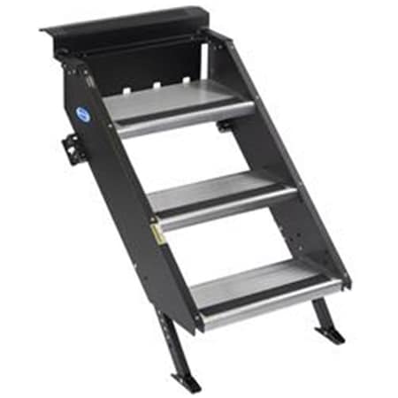 Green Arrow Equipment STP32629H 26 in. 3 Step with Strut Assist Weightless RV Steps GR2605208
